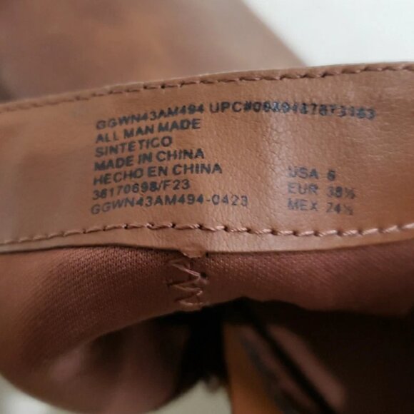 Wonder Nation Brown Sweater Knit Ankle Boots Girls Sz 6 - Picture 7 of 7